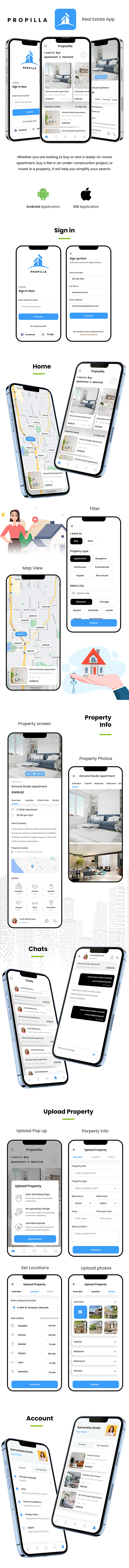 Real Estate Android App template + iOS App Template | IONIC 6 |  Propilla - 2
